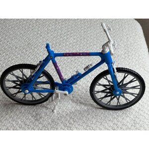 Barbie Mattell Bike kickstand 1:6 Scale Model Blue Purple White Decor